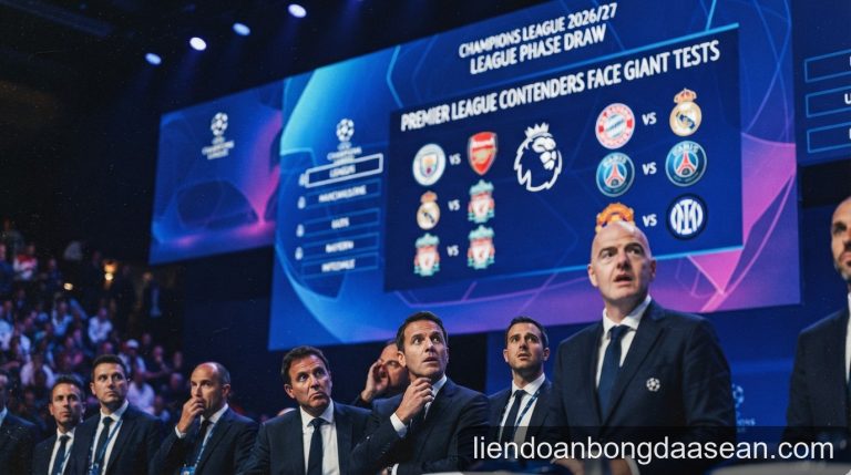 Kết quả bốc thăm Champions League 2026/27: Những cặp đấu 'tử thần' và tham vọng của các đại diện Premier League